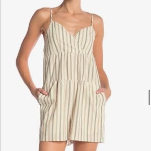 BCBG Generation Green, Cream and Ivory Romper